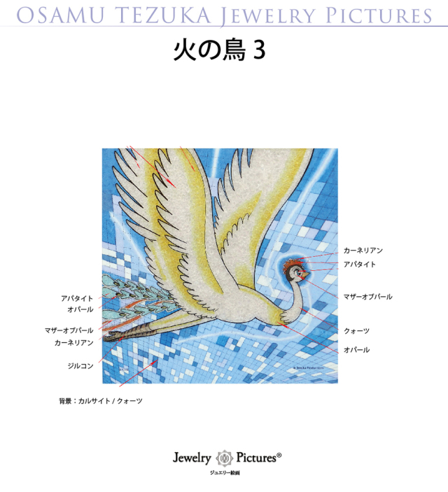 ジュエリー絵画『火の鳥』3