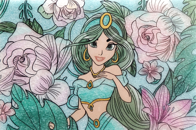 ジュエリー絵画® ディズニー ロイヤルフローラル「アラジン」XSサイズ
