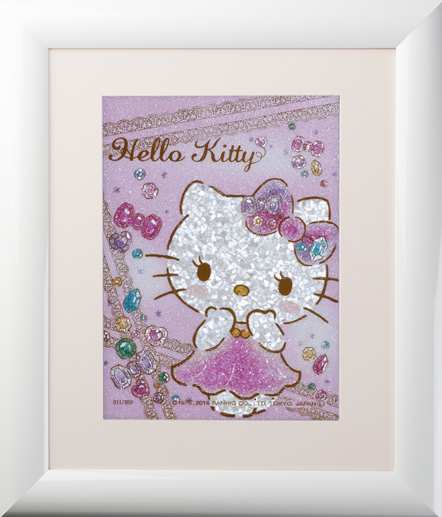 ジュエリー絵画 『ビジューリボン』 ハローキティ