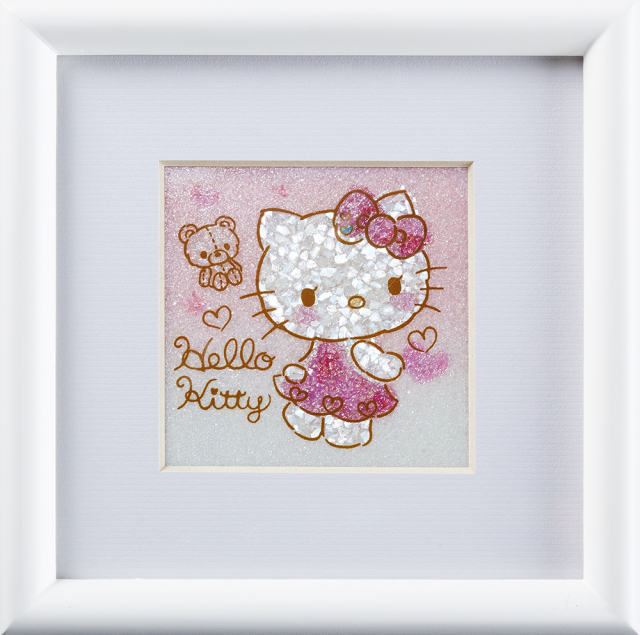 ハローキティちりめん絵画 ハローキティちりめん絵画