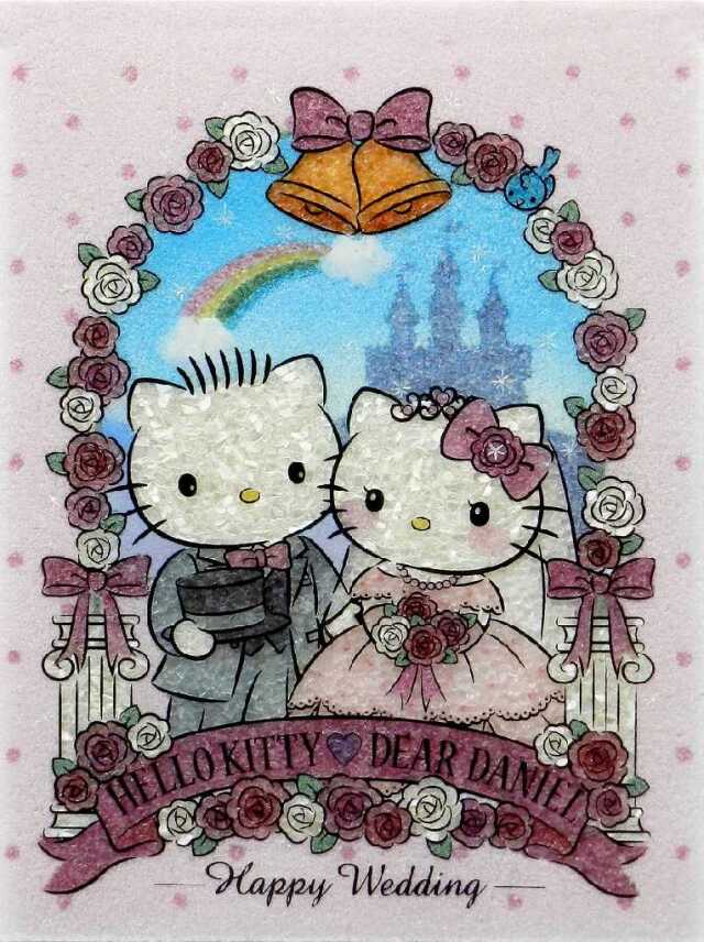 ジュエリー絵画『キティ＆ダニエル』1