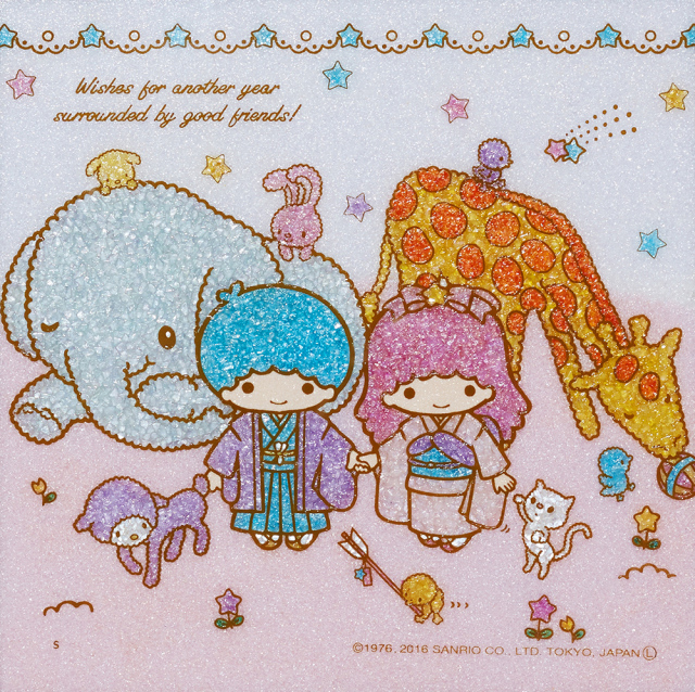 ジュエリー絵画『ニューイヤー』リトルツインスターズ キキララ