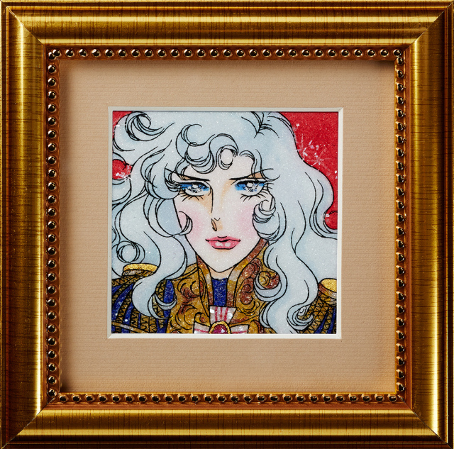 ベルばらオスカル　出崎演出　和紙に顔彩 A4さいす ベルばらオスカル 出崎演出 和紙に顔彩 A4さいす ベルばら