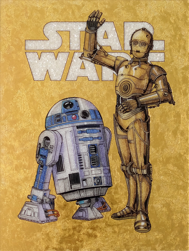 スターウォーズ★絵画★1点もの スター・ウォーズ 木版画コレクション [BB-8 (TM)] – ヒキダシストア